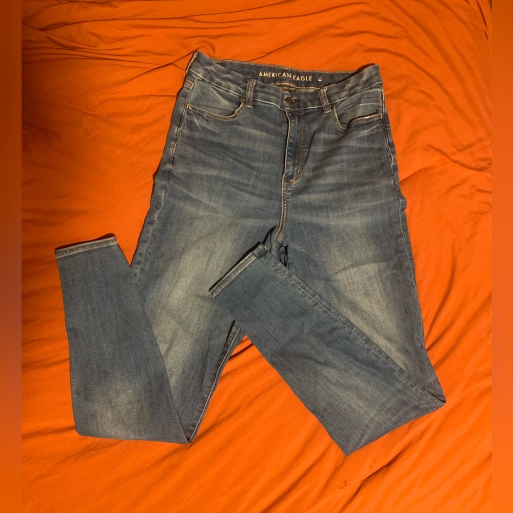 American Eagle 🦅 mid rise stretchy skinny jeans size 10